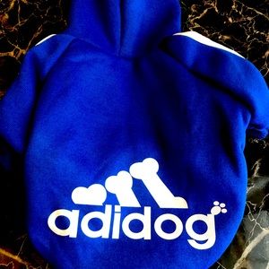 Adidog hoodie!! New! Fits dog around 10lbs🎈sale item🎈
